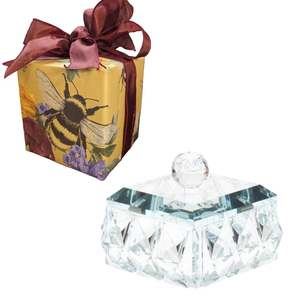 Glass Trinket Box - Gift Wrapped